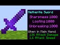 I got Sharpness 1000 in Survival