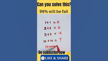 Can you solve this math puzzle 🧩🔥 99% fail👎 #shorts #maths #trending #mathstricks #iqtest #mathquiz