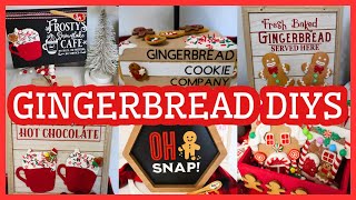 Gingerbread Christmas DIYS | Bakery DIY Decor | Cute Gingerbread Crafts you'll want for your home!