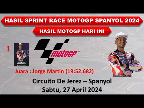 Hasil SPRINT RACE MotoGp Spanyol 2024 │ Hasil MotoGP Hari Ini │ Jorge Martin Juara Pertama │