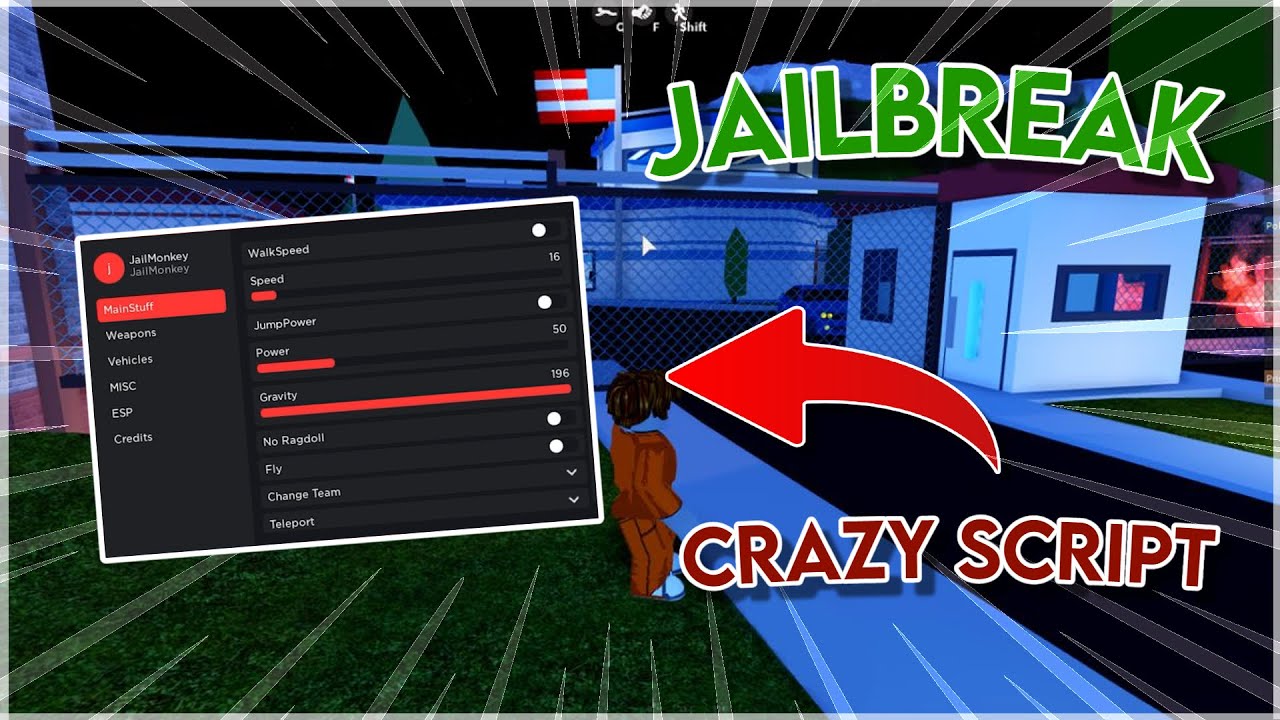 Roblox Jailbreak GUI – Weapons, Vehicles, Teleports & More – Caked