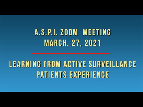ASPI MARCH 2021 ZOOM MEETING