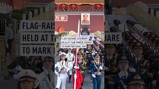 Flag-raising ceremony held at Tian'anmen Square to mark National Day