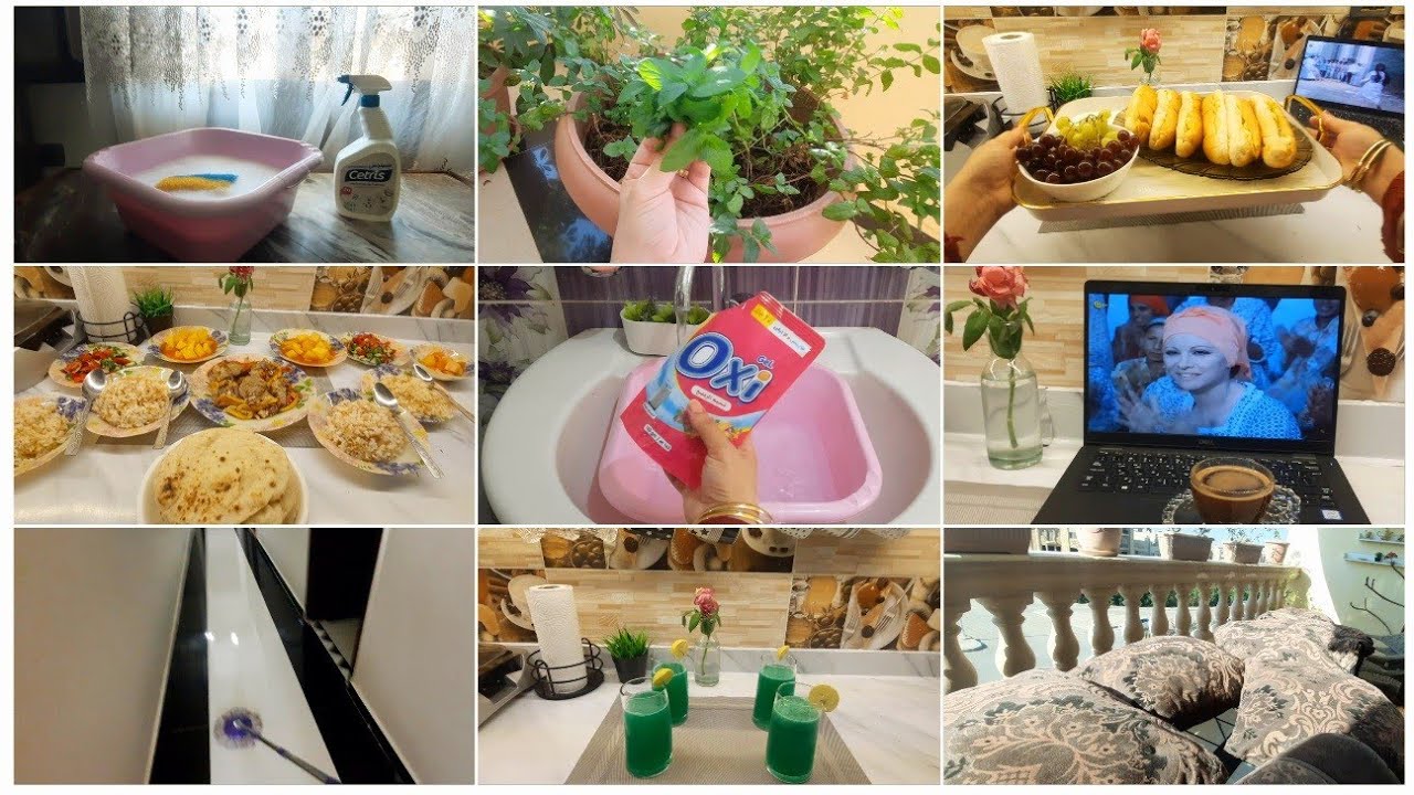 روتين🌿الأربعاء استعدادا لروتين مثالى ليوم الخميس♥️تنظيفات صيفية تبرد القلب💛 فى عز الحر والفرهدة🤪