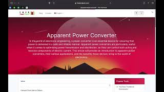 Apparent Power Conversion Made Easy: Understanding and Using Apparent Power Converters