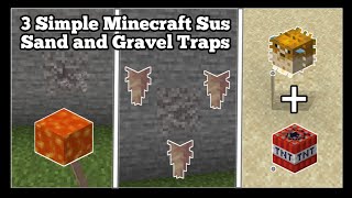 Suspicious Sand and Gravel Traps in Minecraft Bedrock