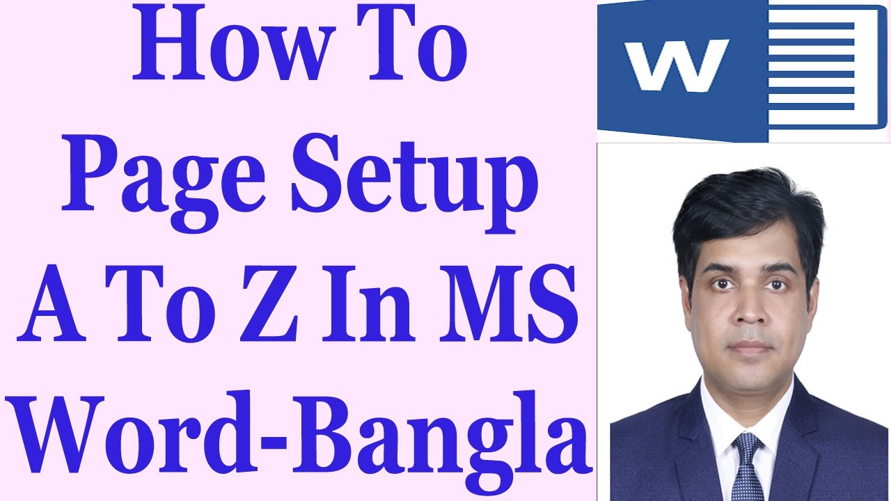 how-to-page-setup-a-to-z-in-ms-word-bangla-youtube