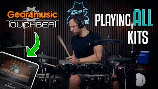 Gear4Music Touchbeat + e-drums playing ALL kits sound demo