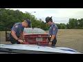 Arkansas State Trooper hits a car pulling over for him