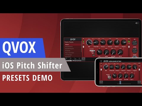 Eventide Qvox AUv3 Plug-in for iOS Presets Demo