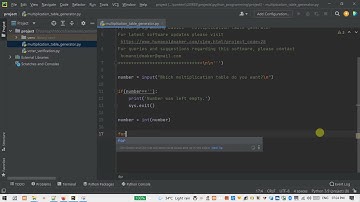 6. Multiplication table generator | Python basics programming course