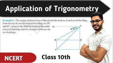 Class 10th Example 6 CH 9 || Some Applications Of Trigonometry || NEW NCERT || CBSE BY RAJEEV SIR