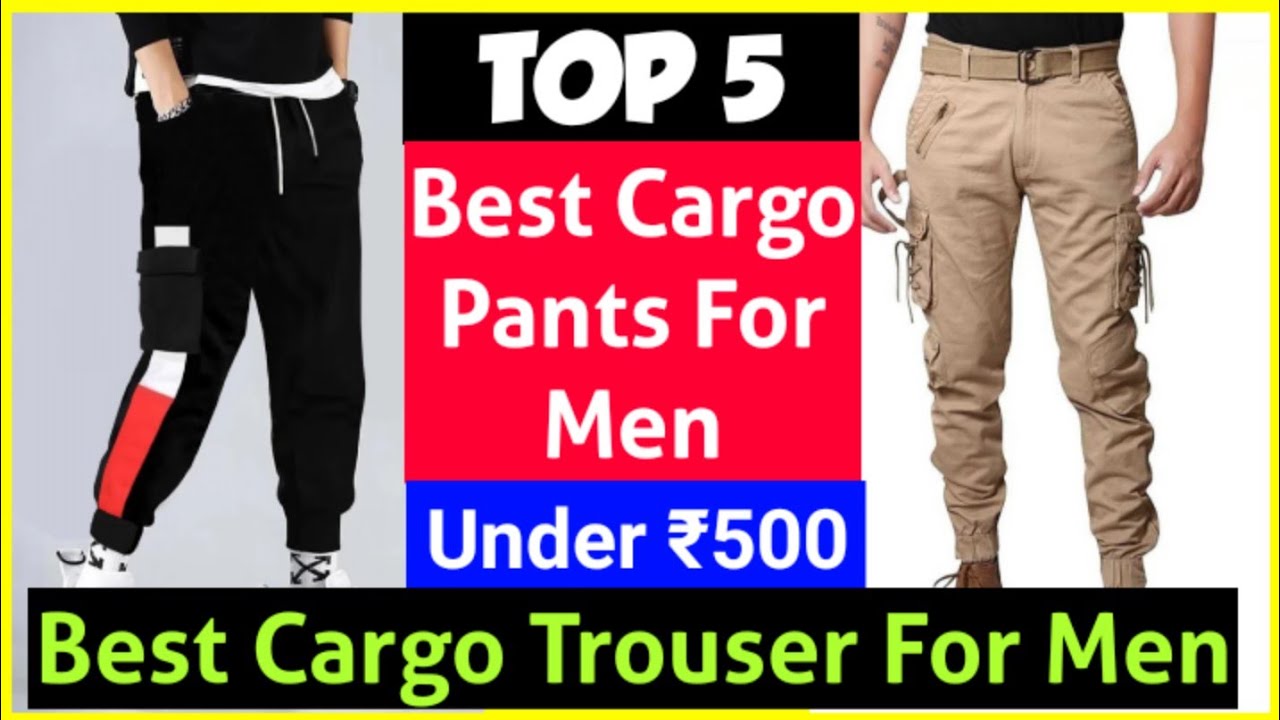 Buy Men's Cargo Pants Relaxed Fit Sport Pants Jogger Sweatpants Drawstring  Outdoor Trousers with Pockets, Solid Black, Medium at Amazon.in