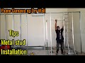 Metal Stud installation Fiber Cement board HARDIFLIX. DIY Dry Wall. Paano Gumawa ng Dry Wall.
