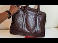 Coach OP ART Signature Embossed Rare Bleecker Slim Briefcase Reviewed