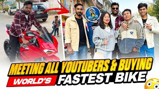 Meeting Raistar ? & All Youtubers & Buying Worlds Fastest Bike 😍 Ducati v4