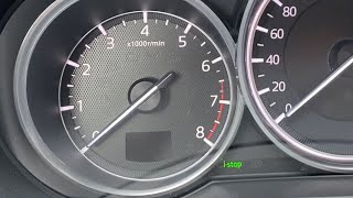 How to use Istop (start - stop function) to safe fuel and emissions Mazda CX-5 DIY