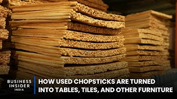 How Used Chopsticks Are Turned Into Tables, Tiles, And Other Furniture | World Wide Waste