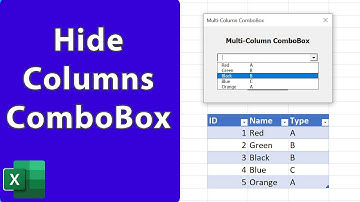 Excel UserForm - Hide Columns in a Combobox (Tip)