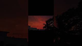 அந்திவானம் ❤️✨ #red #sky #tamil #rain #tirupur #whatsappstatus #kavithai #poem #love #girl #beauty