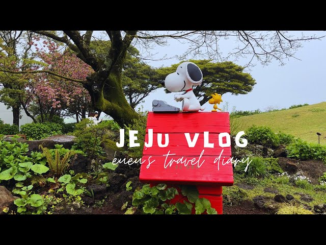 Eueu’s Vlog - Jeju Travel Part 2: Snoopy Garden, Mongle Bakery, Waterfalls, Tea Plantation class=