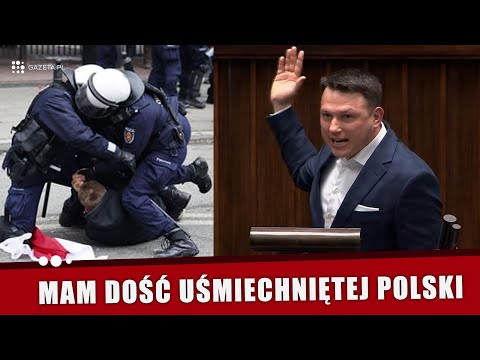 Wściekły Mentzen: Policja uderzyła w nas gazem i w nas wbiegła!