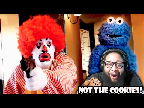 Cookie Monster Racka Racka Ronald McDonald VS Cookie Monster | Reaction!!! - YouTube