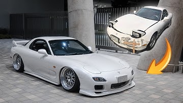 TRANSFORMING AN ABANDONED FD RX7 IN 15 MINUTES!!!