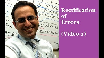 How to Rectify Errors in Accounting - (Video-1)