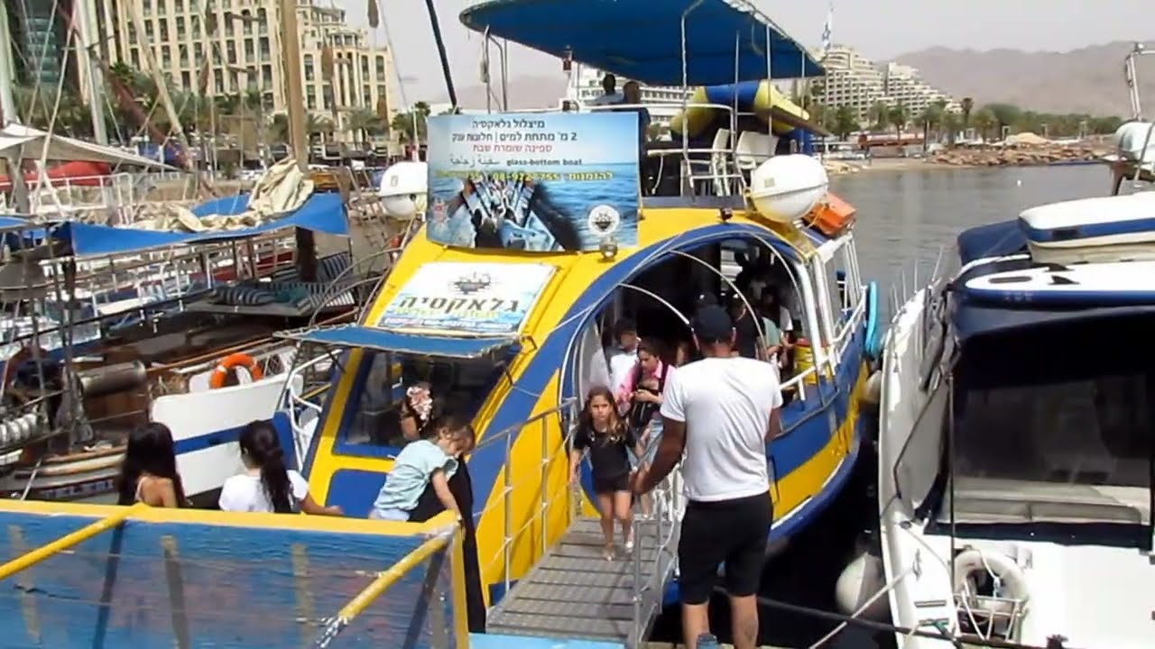 Glass bottom boat in Eilat