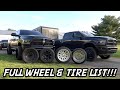 FULL TOUR!!! EVERY TRUCK WHEEL & TIRE PACKAGE I OWN!!! FULL SPECS ON IT ALL!!!