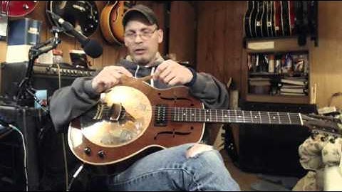 Rogue National Resonator Guitar Electrified