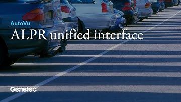 AutoVu ALPR unified interface