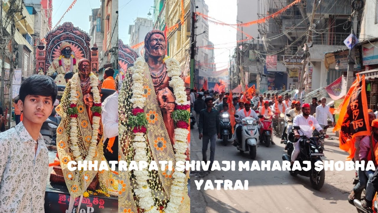 Shivaji Maharaj Shobha Yatra at begum bazar biggest Shivaji Maharaj juloos 2026 #viral Hyderabad 