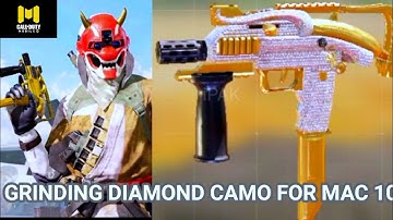 GRINDING DIAMOND CAMO FOR SMG MAC 10 IN CALL OF DUTY MOBILE CODM. UNLOCK/ GET DIAMOND CAMO FOR MAC10