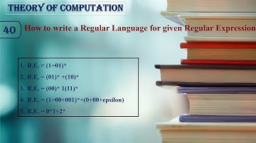 How to Write a Regular Language for a Given Regular Expression | TOC | Lecture 40