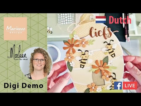 De Bijenkorf van Marleen | Digi-demo Marleen | Dinsdag 1 februari 2022 | Cardmaking