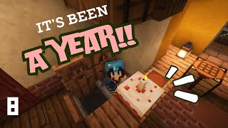 I'm celebrating my world turning 1 year old in Minecraft days