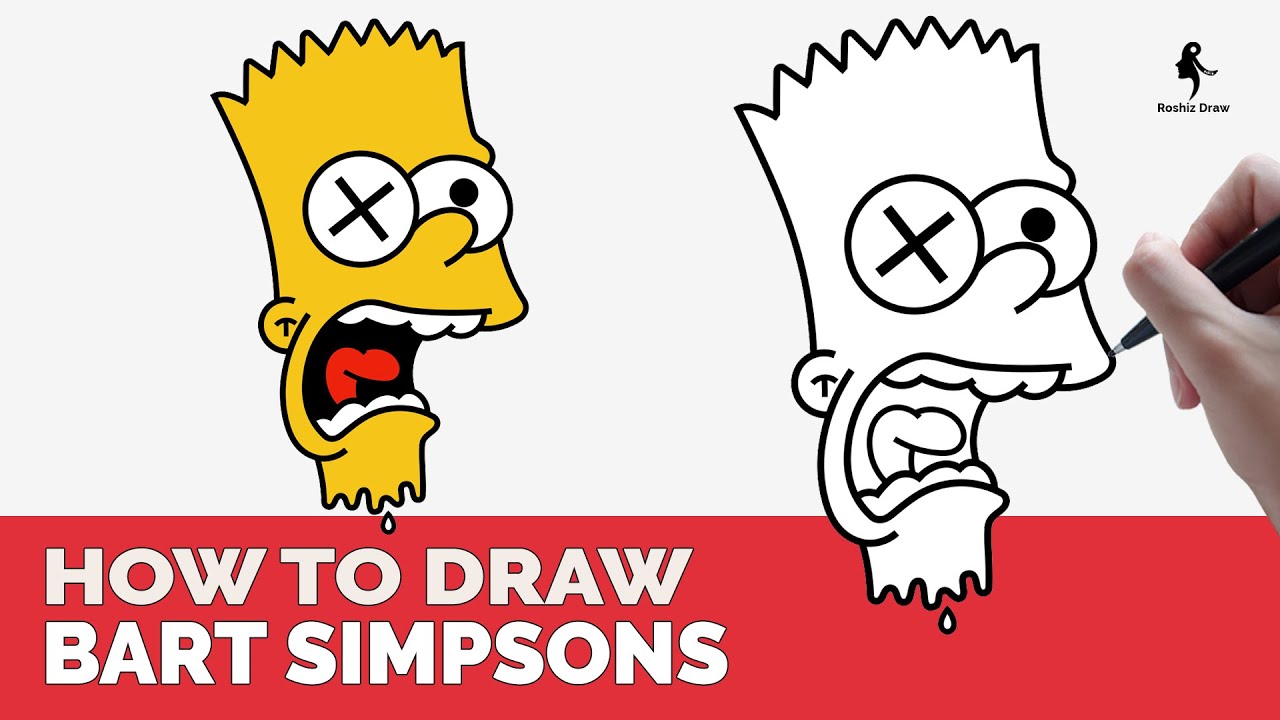 How To Draw Bart Simpson Bart Simpson Easy Drawing Coloring | Images ...