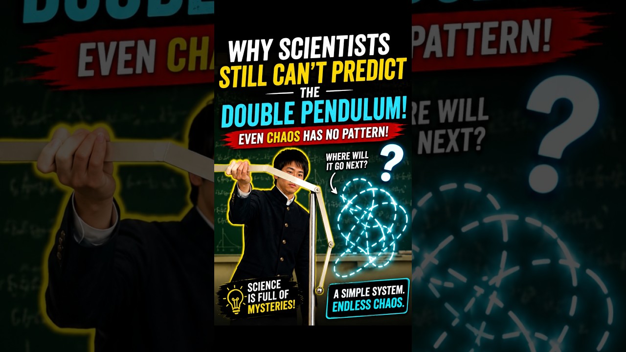 Why Scientists Can’t Predict the Double Pendulum #physics #physicsshorts #physicshelp #physicsfirst