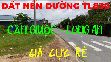 (Ms 299❤Đã Bán) Đất Nền Dự Án Đường TL830 Cần Giuộc Vào 20m, Hạ Tầng Đẹp | Bđs Long An