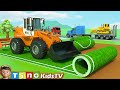 Construction machine trucks for kids  sports playground construction for children