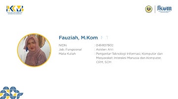 Profil Dosen Tetap Program Studi Manajemen Informatika (D3) FKOM UNIKU Tahun 2021