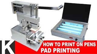 How to print on pens // Pad Printing tutorial - Tampografica DIY