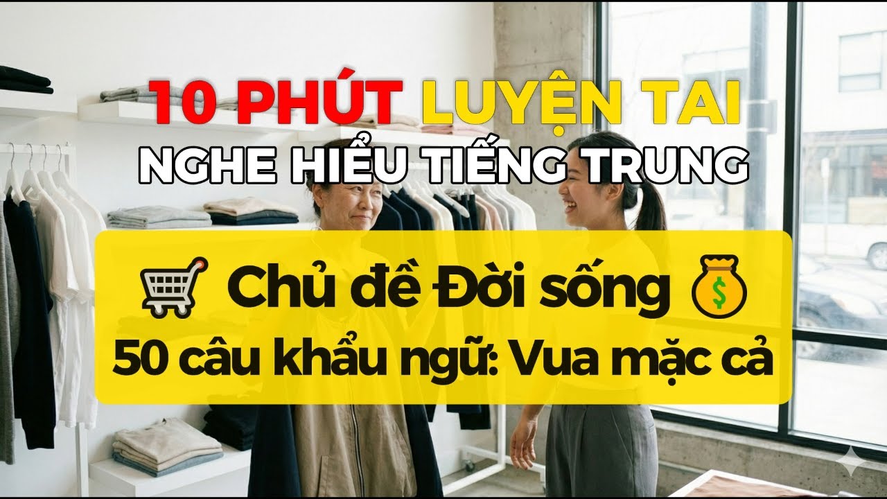 50 câu khẩu ngữ-vua mặc cả-  HSK2-3 | 1000 câu khẩu ngữ tiếng Trung thông dụng