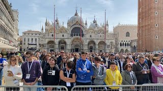 'A wonderful emotion' as Pope Francis holds mass in Venice | AFP