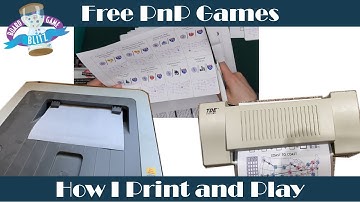 Free PnP Games: How I Print and Play
