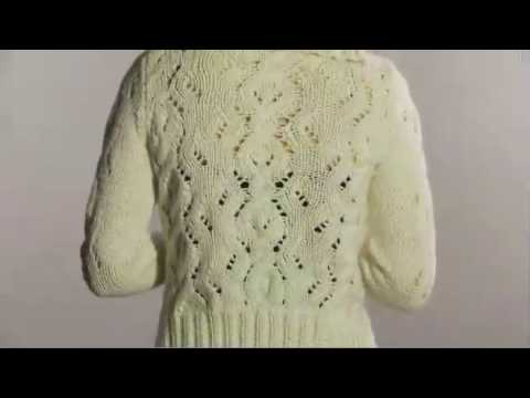#11 Eyelet Cable Cardigan, Vogue Knitting Winter 2...