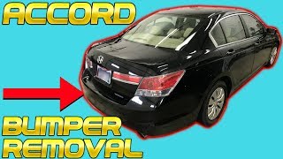 2008 2009 2010 2011 2012 Honda Accord Rear Bumper Removal Replace Install How to Remove