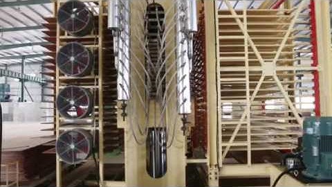 Plywood automatic loading and unloading system/plywood hot press machine/plywood making machinery